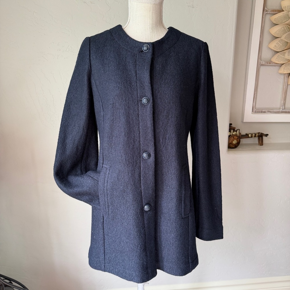 GAP Women's Lightweight Navy Blue Moto Jacket‎ Size 6